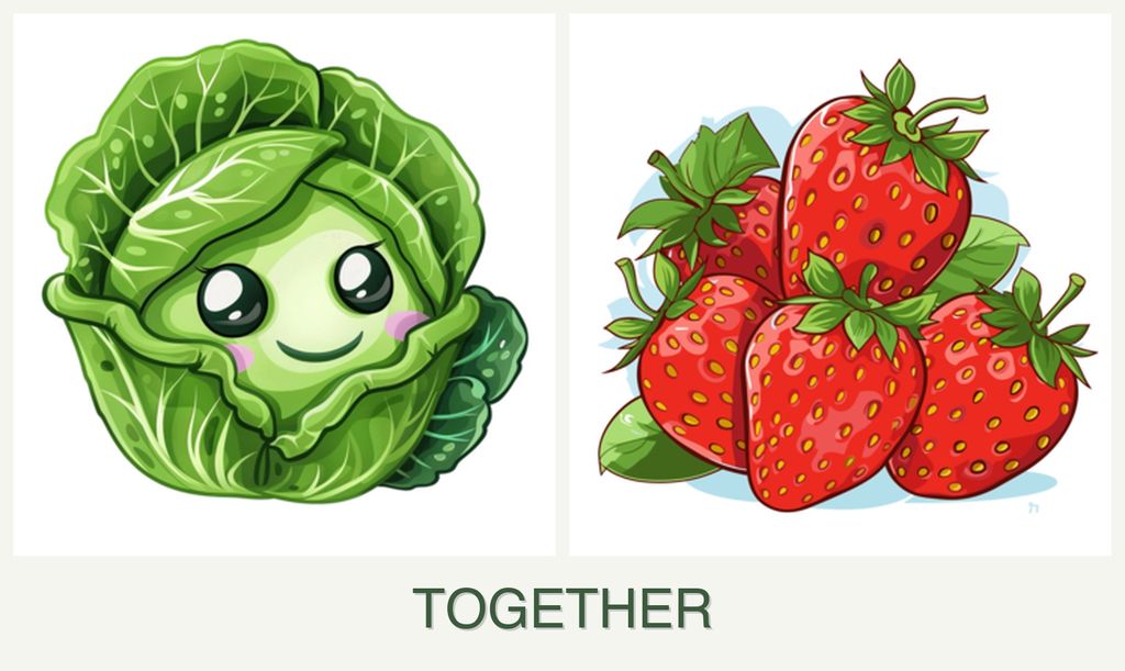 Can you plant cabbage and strawberries together?