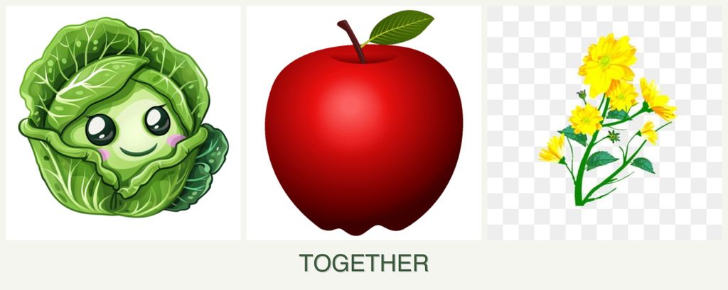 Can you plant cabbage, apples and calendula together?