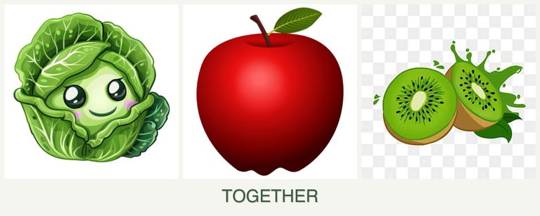 Can you plant cabbage, apples and kiwi together?