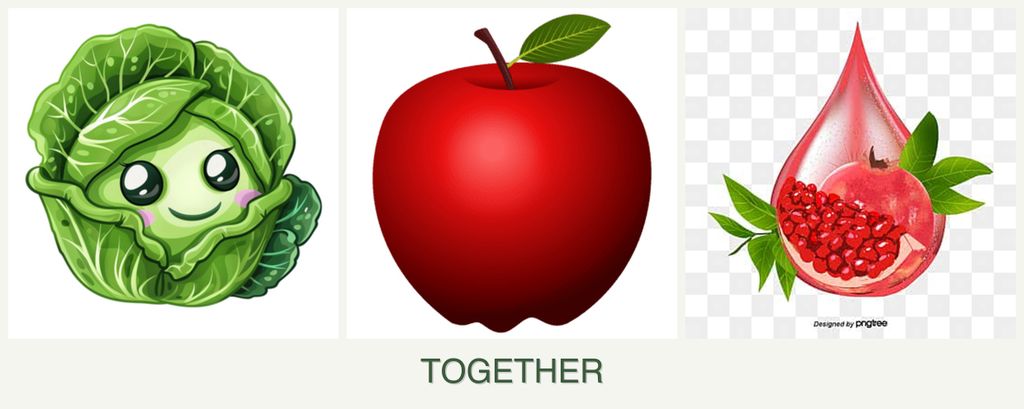 Can you plant cabbage, apples and pomegranates together?
