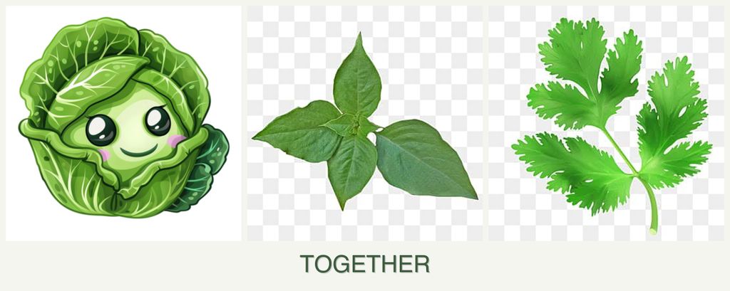 Can you plant cabbage, basil and parsley together?