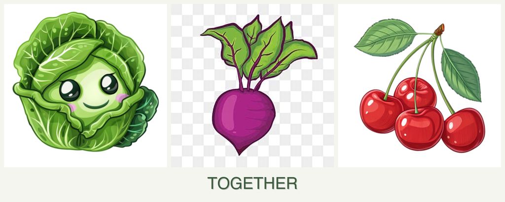 Can you plant cabbage, beets and cherries together?