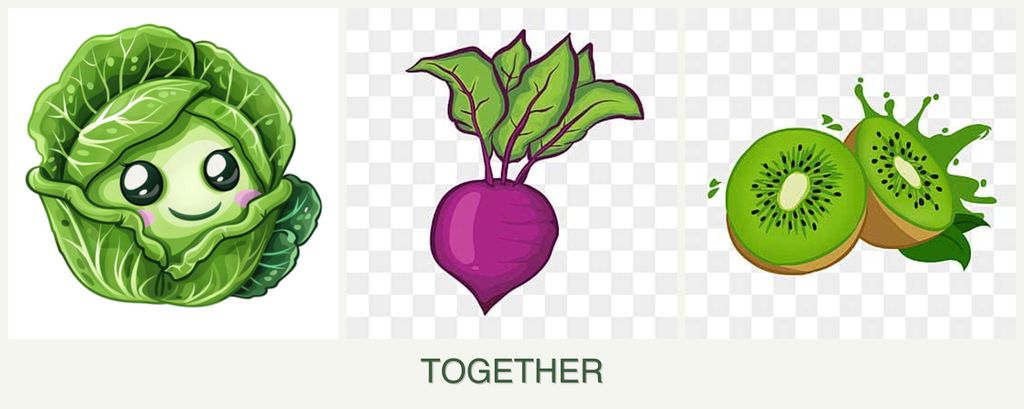 Can you plant cabbage, beets and kiwi together?