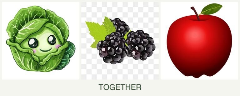 Can you plant cabbage, blackberries and apples together?
