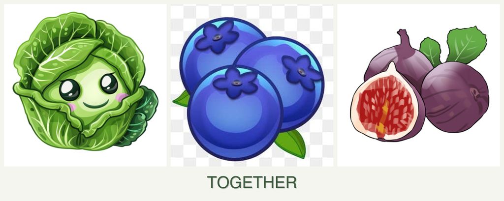 Can you plant cabbage, blueberries and figs together?