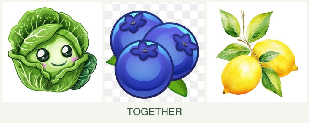 Can you plant cabbage, blueberries and lemons together?