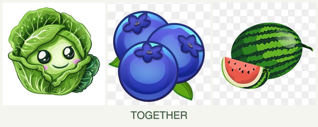 Can you plant cabbage, blueberries and melons together?