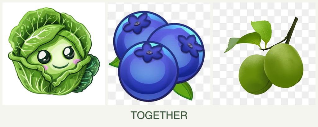 Can you plant cabbage, blueberries and plums together?