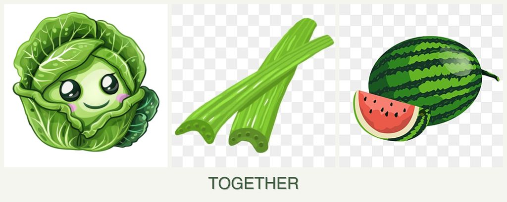 Can you plant cabbage, celery and melons together?