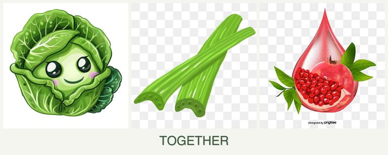 Can you plant cabbage, celery and pomegranates together?