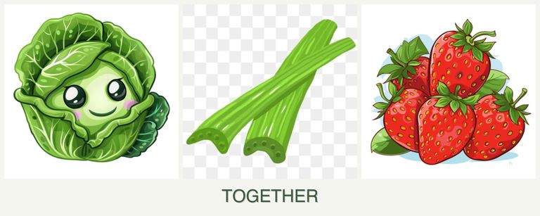 Can you plant cabbage, celery and strawberries together?