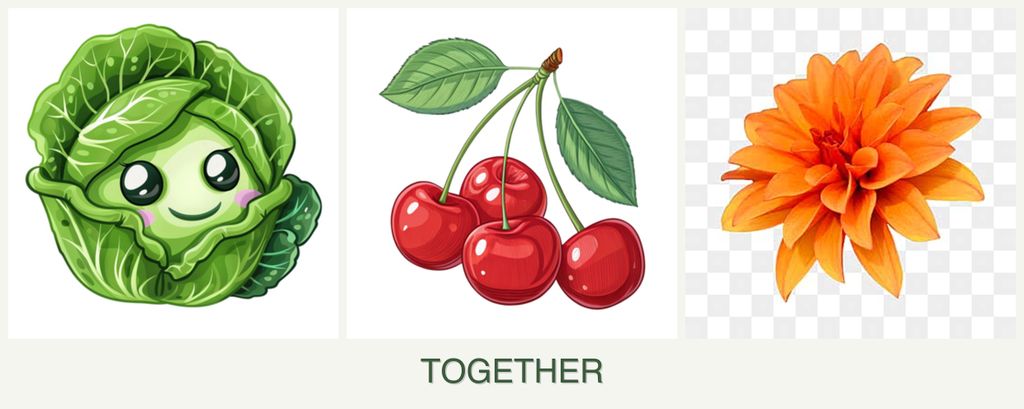 Can you plant cabbage, cherries and dahlias together?