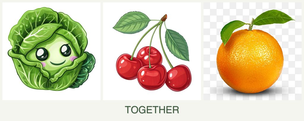 Can you plant cabbage, cherries and oranges together?