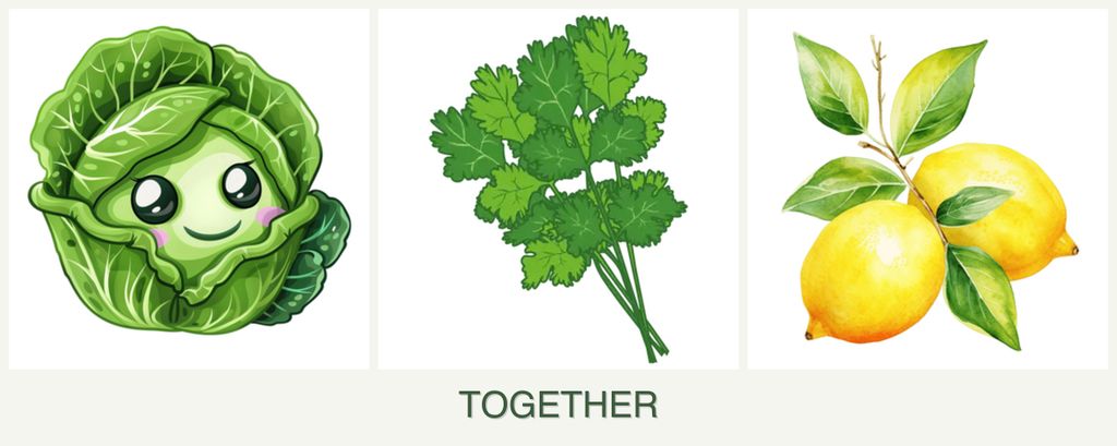 Can you plant cabbage, cilantro and lemons together?