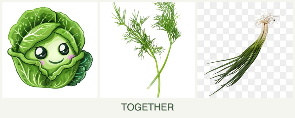 Can you plant cabbage, dill and chives together?