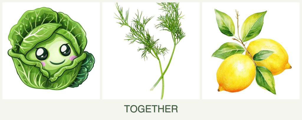 Can you plant cabbage, dill and lemons together?