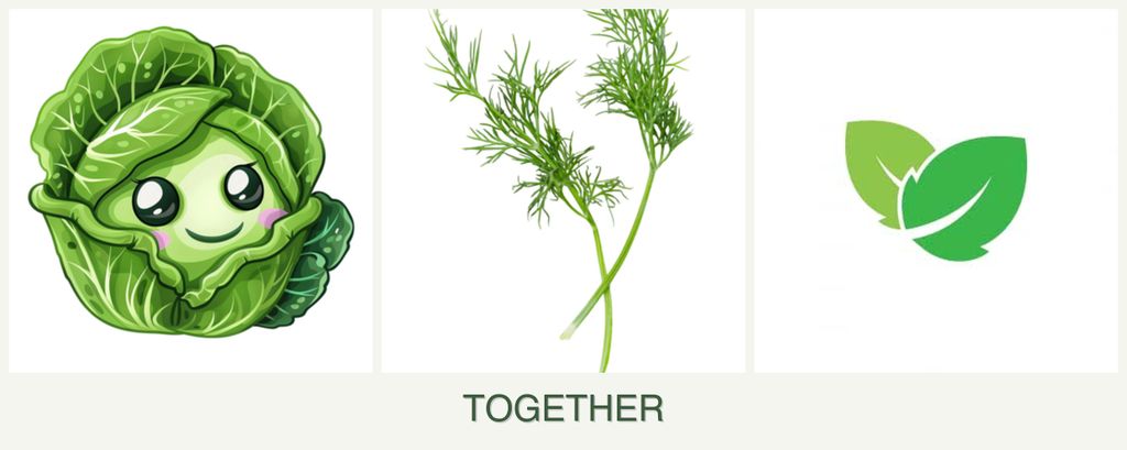 Can you plant cabbage, dill and mint together?