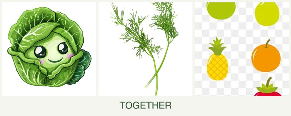 Can you plant cabbage, dill and pears together?