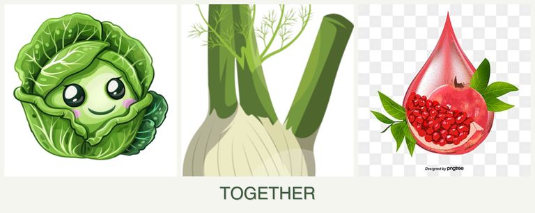 Can you plant cabbage, fennel and pomegranates together?