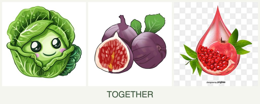 Can you plant cabbage, figs and pomegranates together?