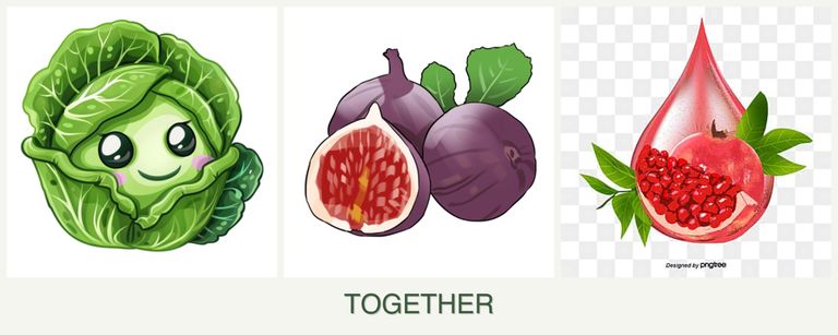 Can you plant cabbage, figs and pomegranates together?