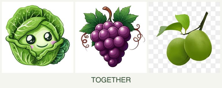 Can you plant cabbage, grapes and plums together?