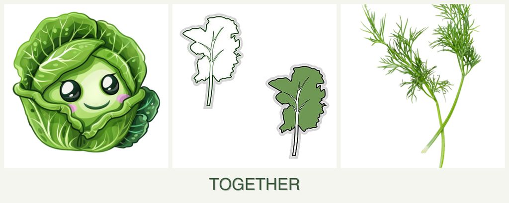 Can you plant cabbage, kale and dill together?
