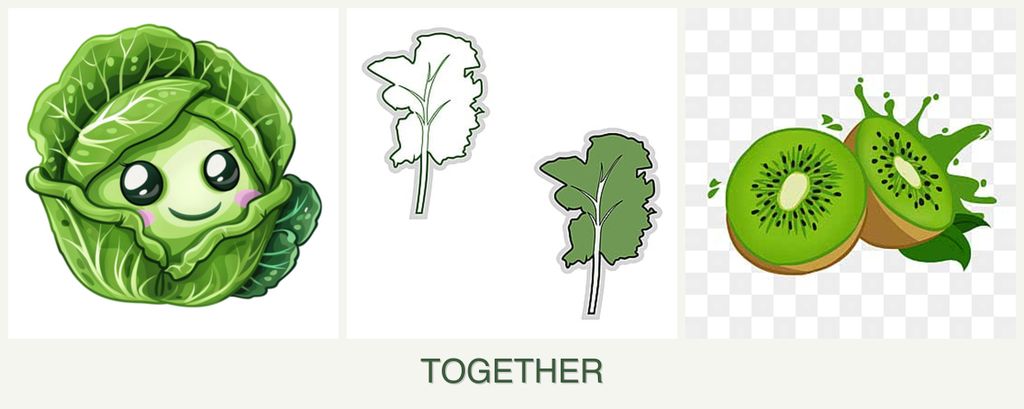 Can you plant cabbage, kale and kiwi together?