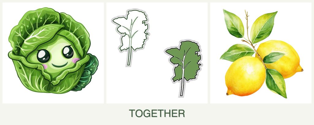 Can you plant cabbage, kale and lemons together?