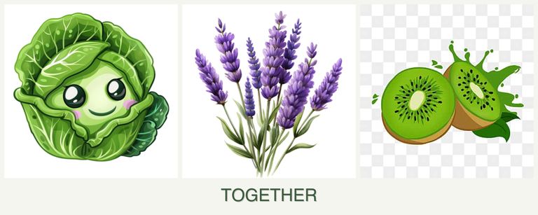 Can you plant cabbage, lavender and kiwi together?