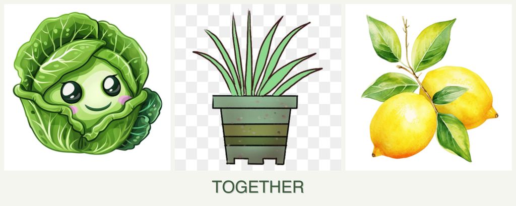 Can you plant cabbage, lemongrass and lemons together?