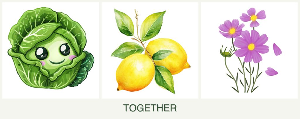 Can you plant cabbage, lemons and cosmos together?