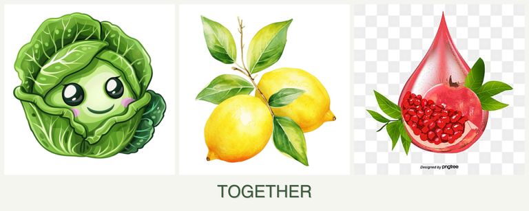 Can you plant cabbage, lemons and pomegranates together?