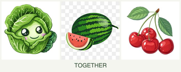 Can you plant cabbage, melons and cherries together?