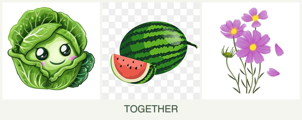 Can you plant cabbage, melons and cosmos together?