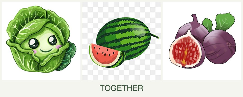 Can you plant cabbage, melons and figs together?