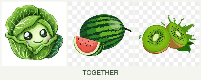 Can you plant cabbage, melons and kiwi together?