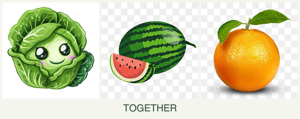 Can you plant cabbage, melons and oranges together?