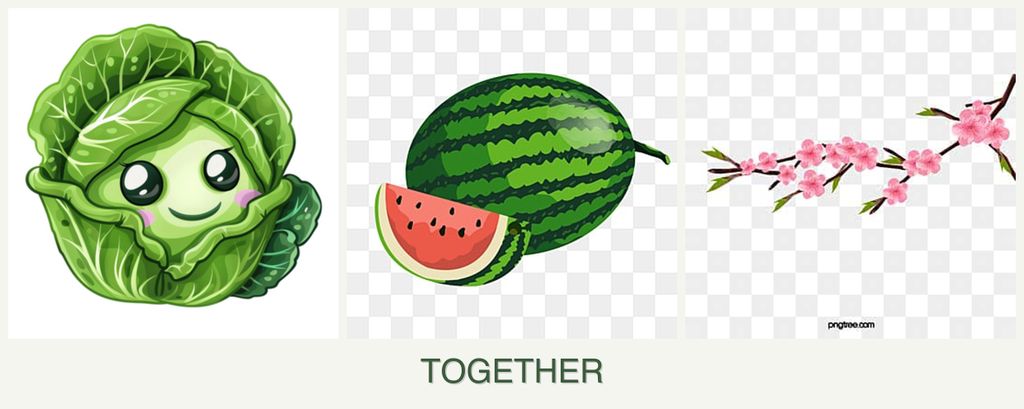 Can you plant cabbage, melons and peaches together?