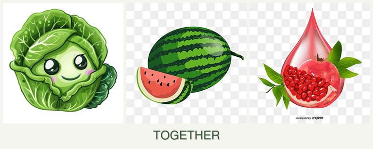 Can you plant cabbage, melons and pomegranates together?