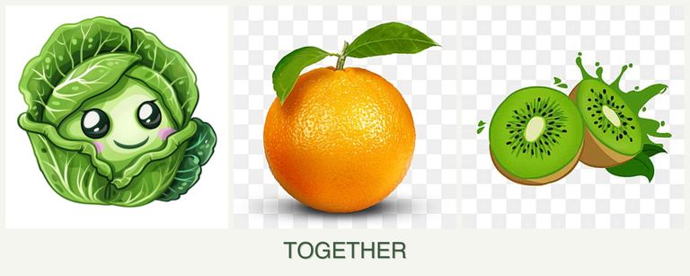 Can you plant cabbage, oranges and kiwi together?
