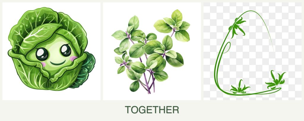 Can you plant cabbage, oregano and tarragon together?