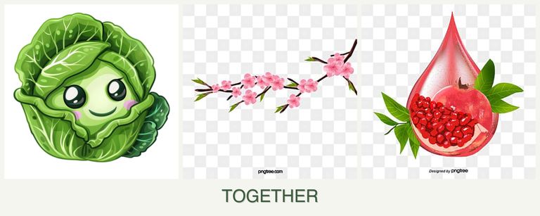 Can you plant cabbage, peaches and pomegranates together?