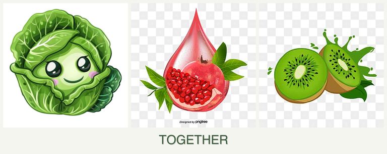 Can you plant cabbage, pomegranates and kiwi together?