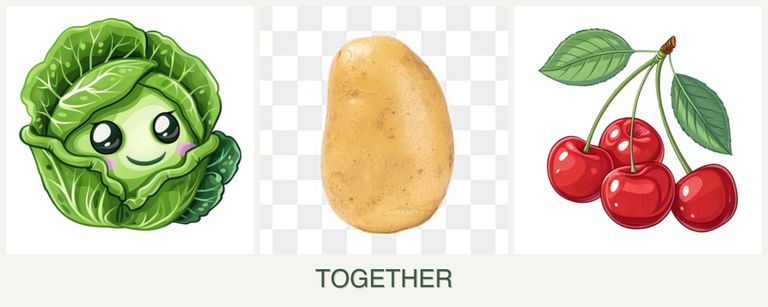 Can you plant cabbage, potatoes and cherries together?