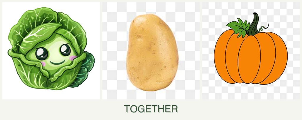 Can you plant cabbage, potatoes and pumpkin together?