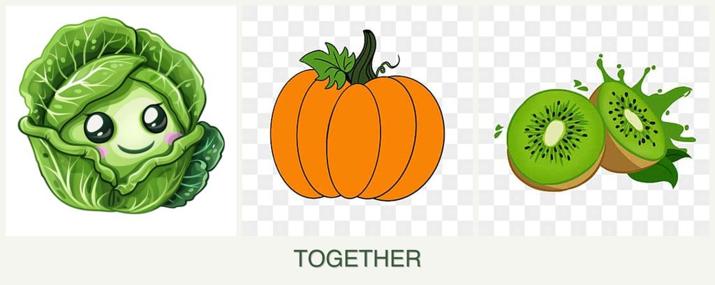 Can you plant cabbage, pumpkin and kiwi together?