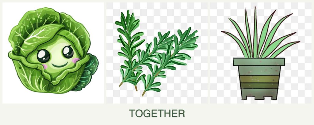 Can you plant cabbage, rosemary and lemongrass together?