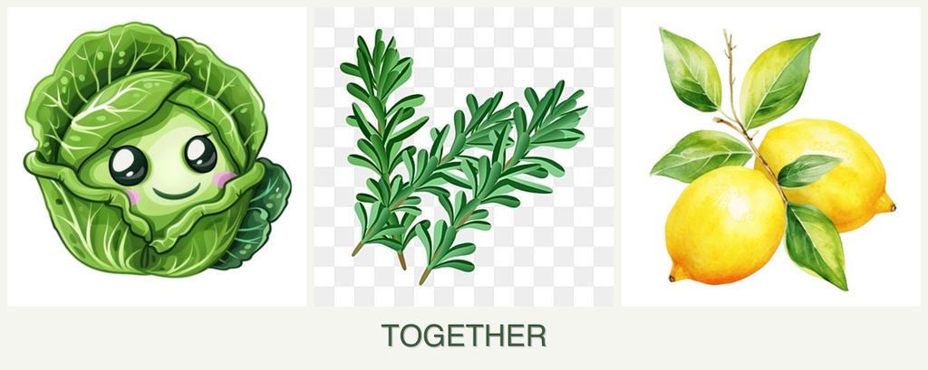 Can you plant cabbage, rosemary and lemons together?