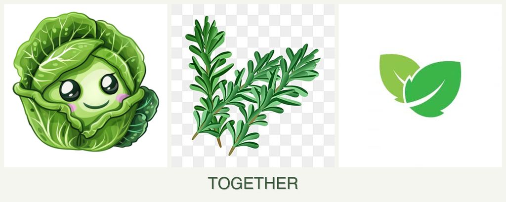 Can you plant cabbage, rosemary and mint together?